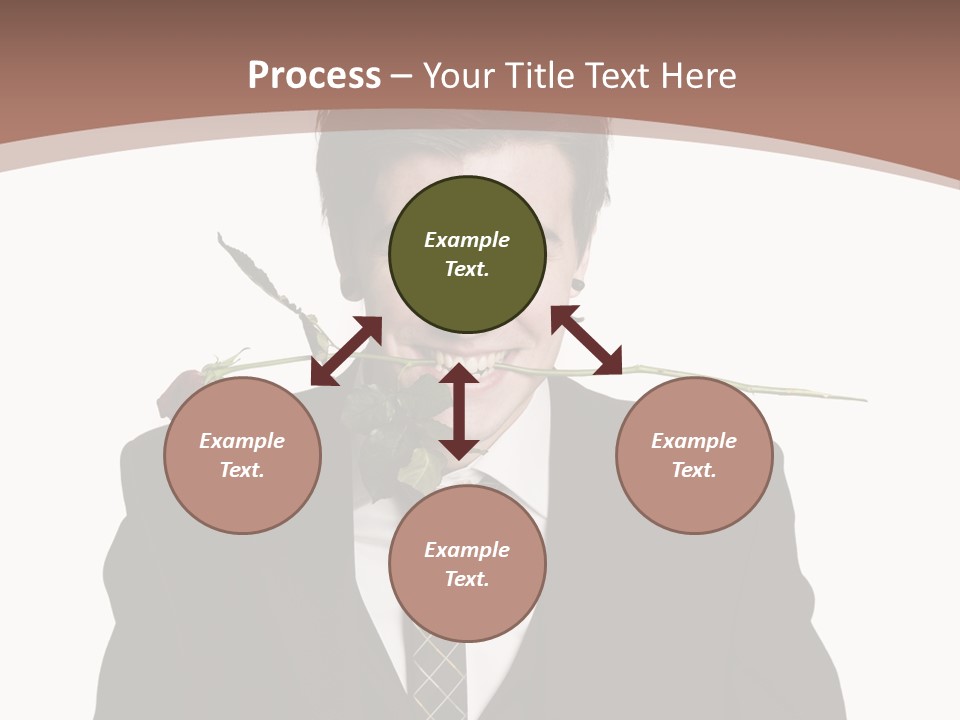 Man With A Rose PowerPoint Template