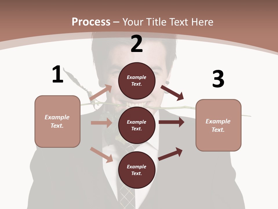 Man With A Rose PowerPoint Template