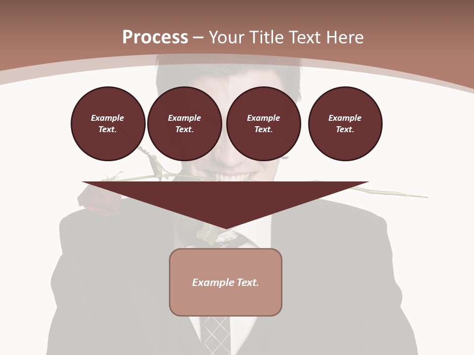 Man With A Rose PowerPoint Template