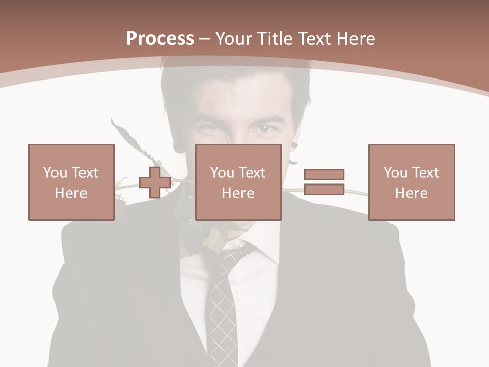 Man With A Rose PowerPoint Template