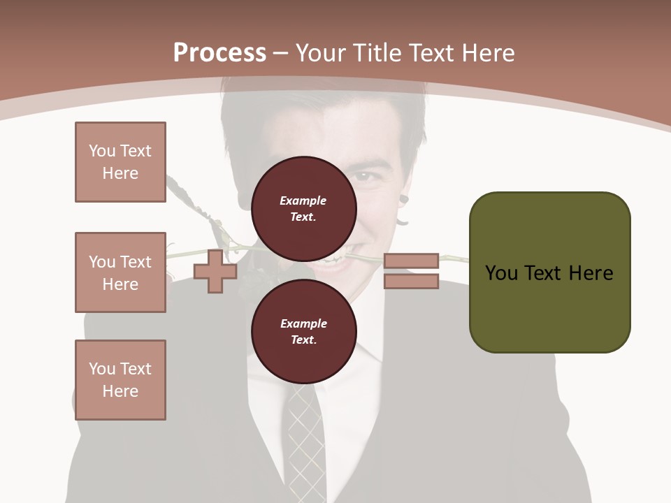 Man With A Rose PowerPoint Template