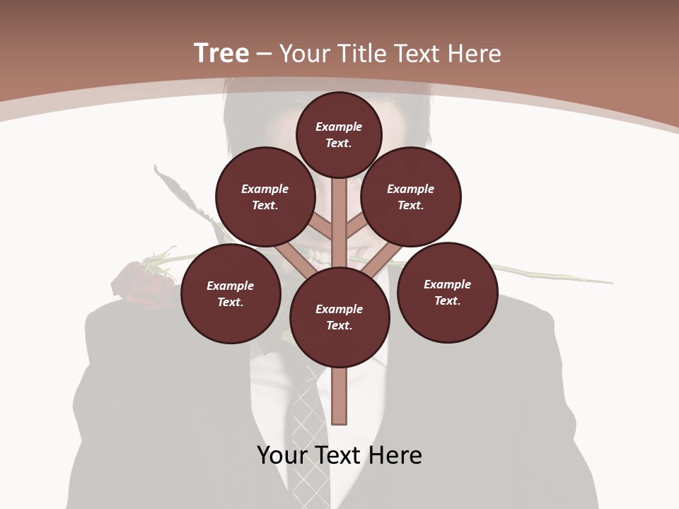 Man With A Rose PowerPoint Template