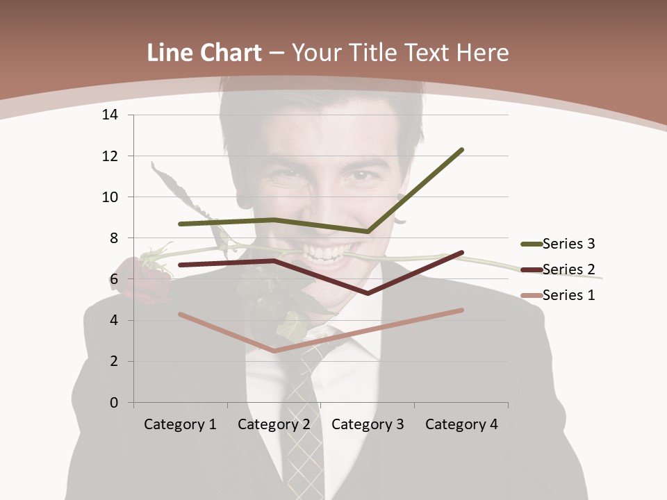 Man With A Rose PowerPoint Template