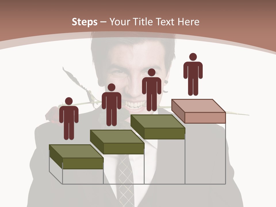Man With A Rose PowerPoint Template