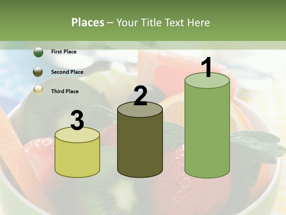 Strawberry Spoon Pomelo PowerPoint Template