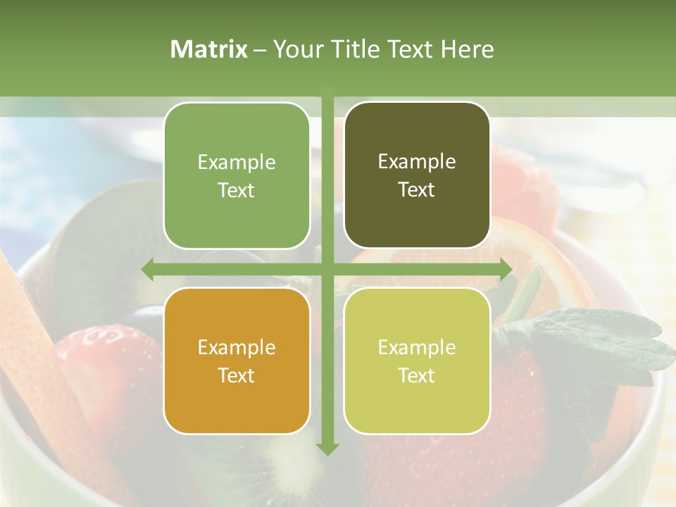 Strawberry Spoon Pomelo PowerPoint Template