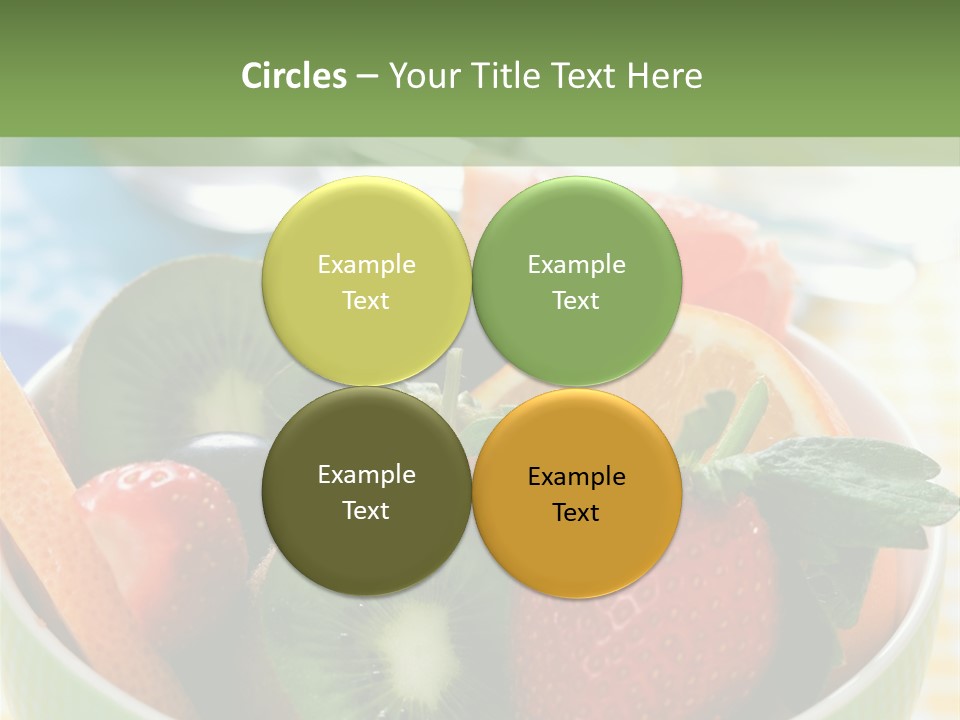 Strawberry Spoon Pomelo PowerPoint Template