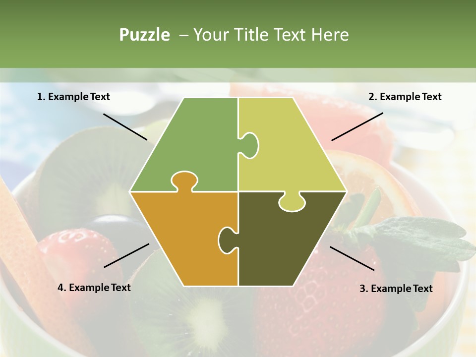 Strawberry Spoon Pomelo PowerPoint Template