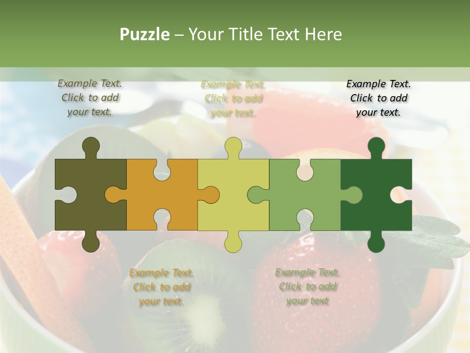 Strawberry Spoon Pomelo PowerPoint Template