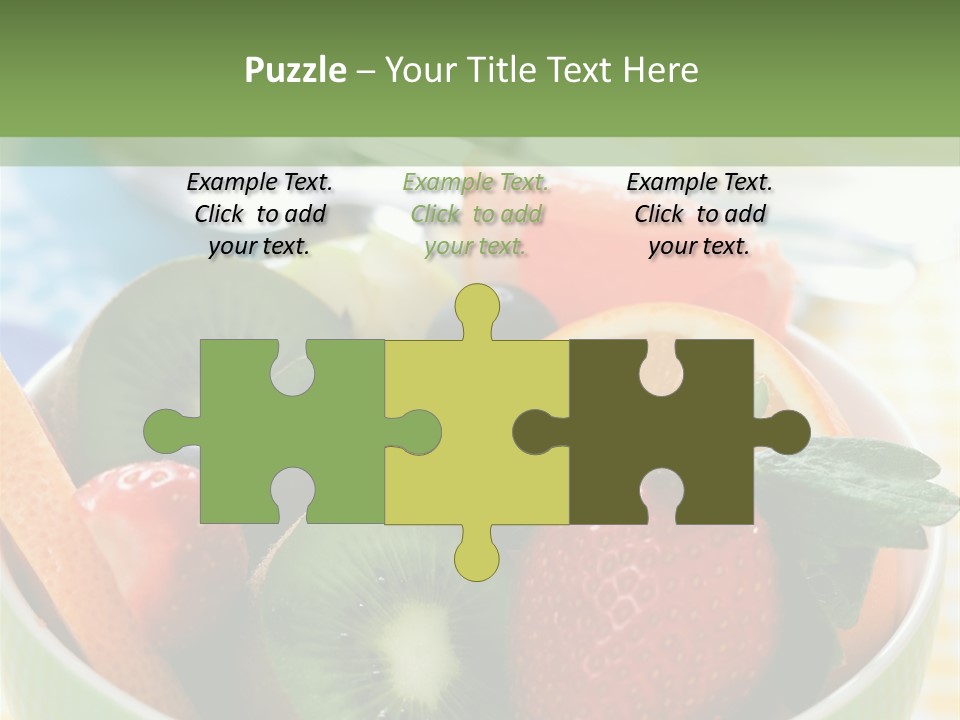 Strawberry Spoon Pomelo PowerPoint Template