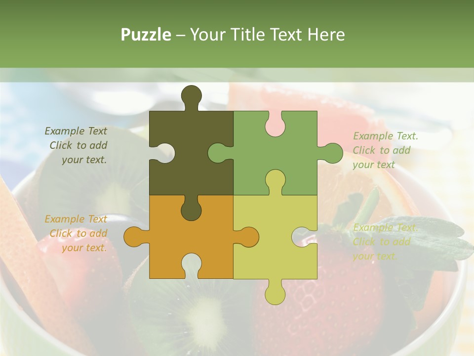 Strawberry Spoon Pomelo PowerPoint Template