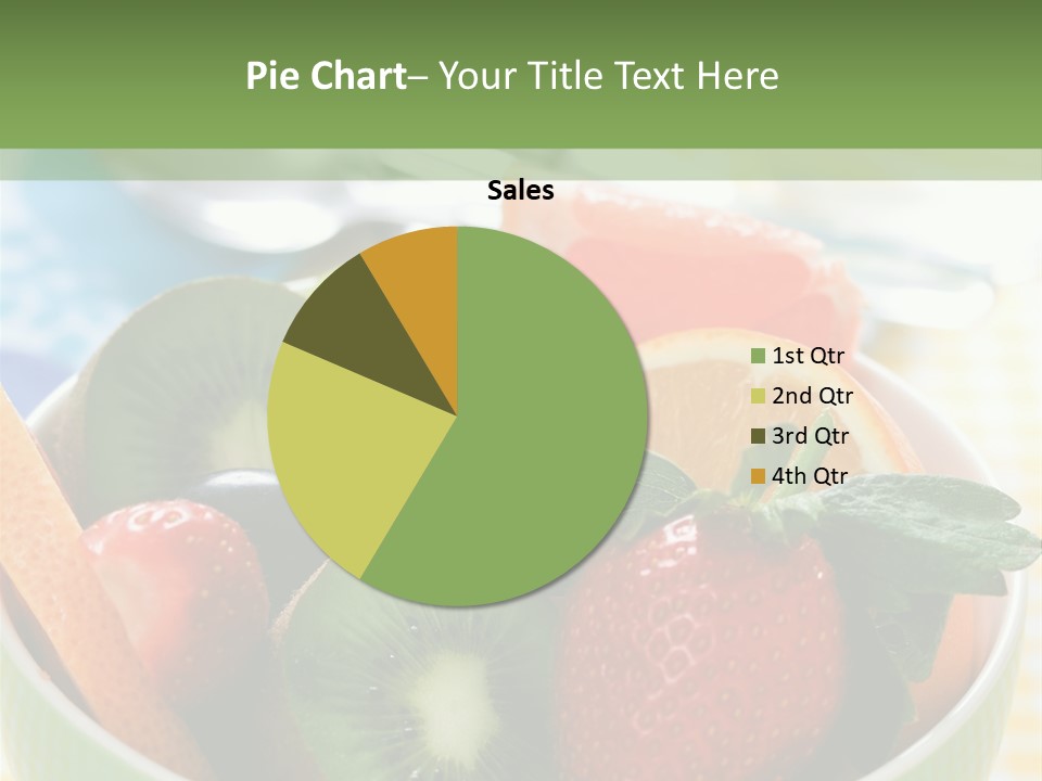 Strawberry Spoon Pomelo PowerPoint Template