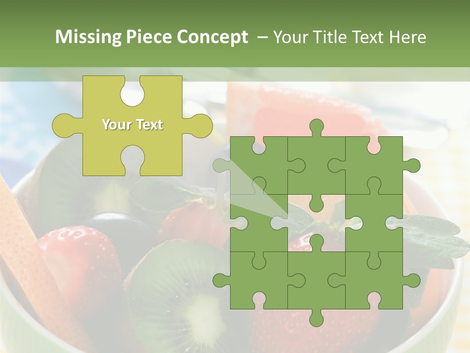 Strawberry Spoon Pomelo PowerPoint Template