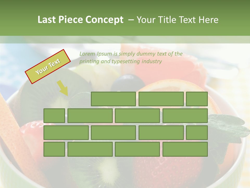 Strawberry Spoon Pomelo PowerPoint Template