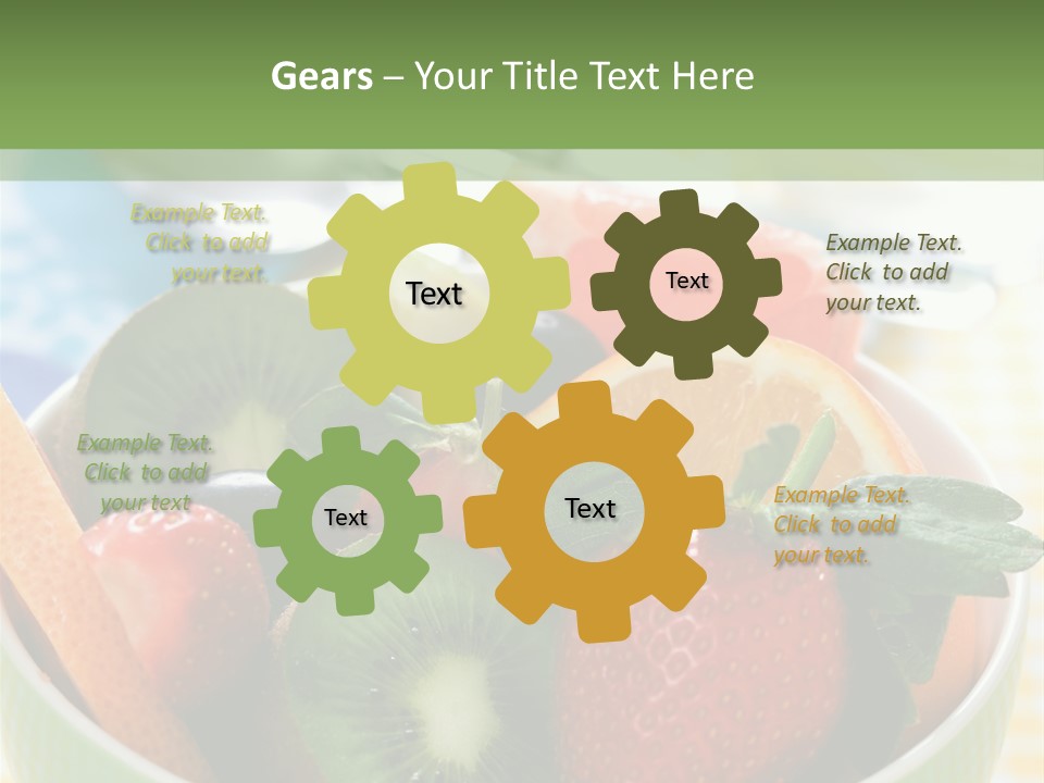 Strawberry Spoon Pomelo PowerPoint Template