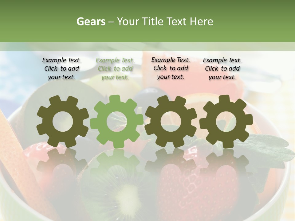 Strawberry Spoon Pomelo PowerPoint Template