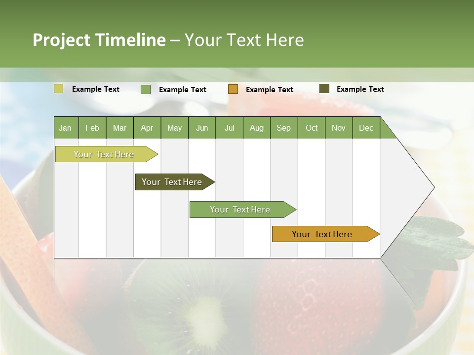 Strawberry Spoon Pomelo PowerPoint Template
