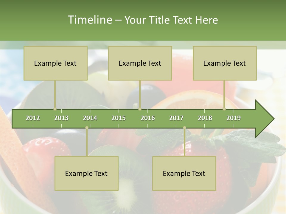 Strawberry Spoon Pomelo PowerPoint Template