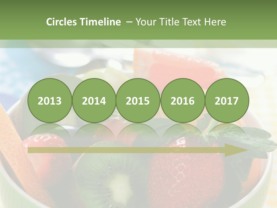 Strawberry Spoon Pomelo PowerPoint Template