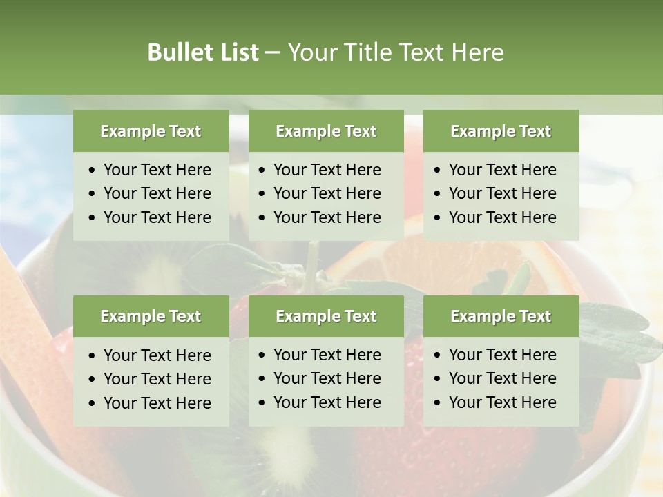 Strawberry Spoon Pomelo PowerPoint Template