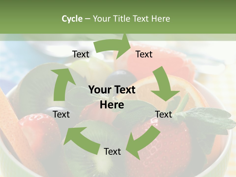 Strawberry Spoon Pomelo PowerPoint Template