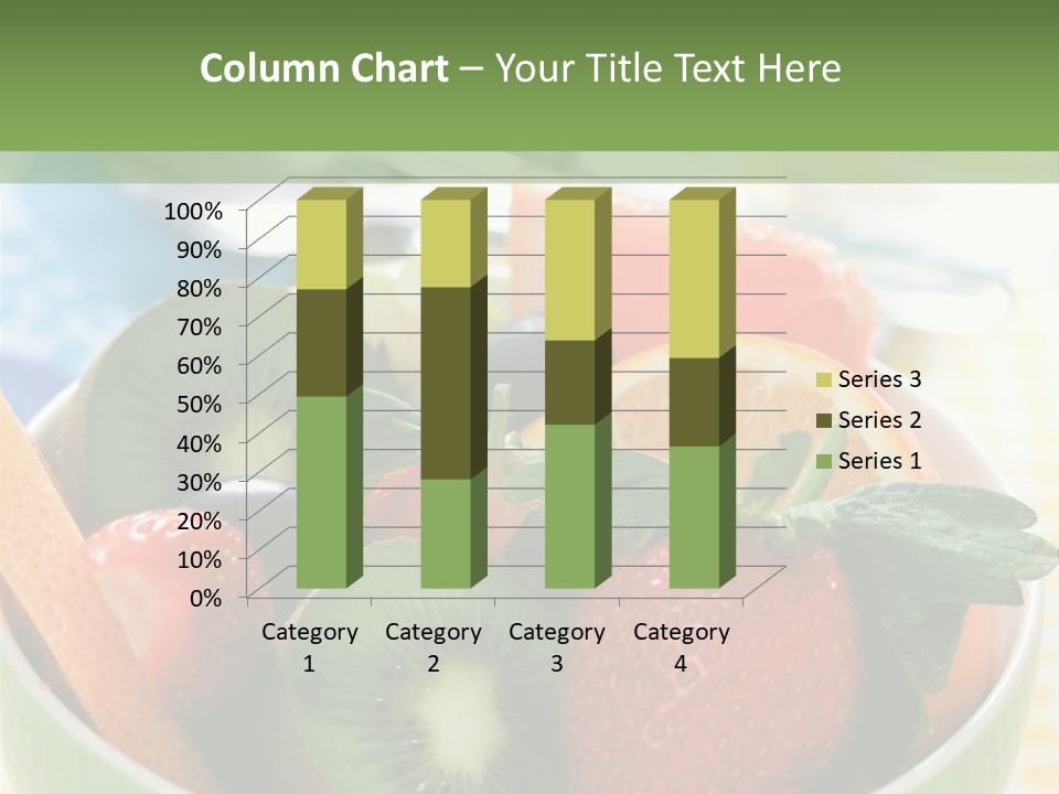 Strawberry Spoon Pomelo PowerPoint Template
