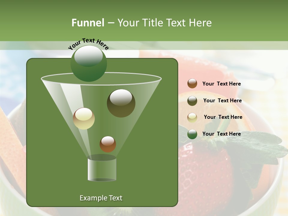 Strawberry Spoon Pomelo PowerPoint Template