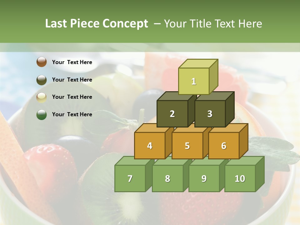 Strawberry Spoon Pomelo PowerPoint Template