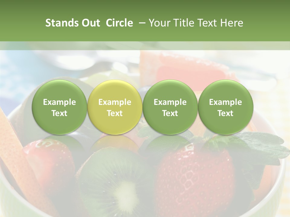 Strawberry Spoon Pomelo PowerPoint Template