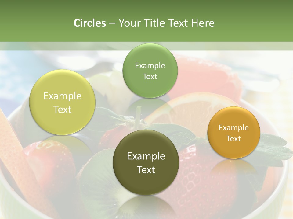 Strawberry Spoon Pomelo PowerPoint Template