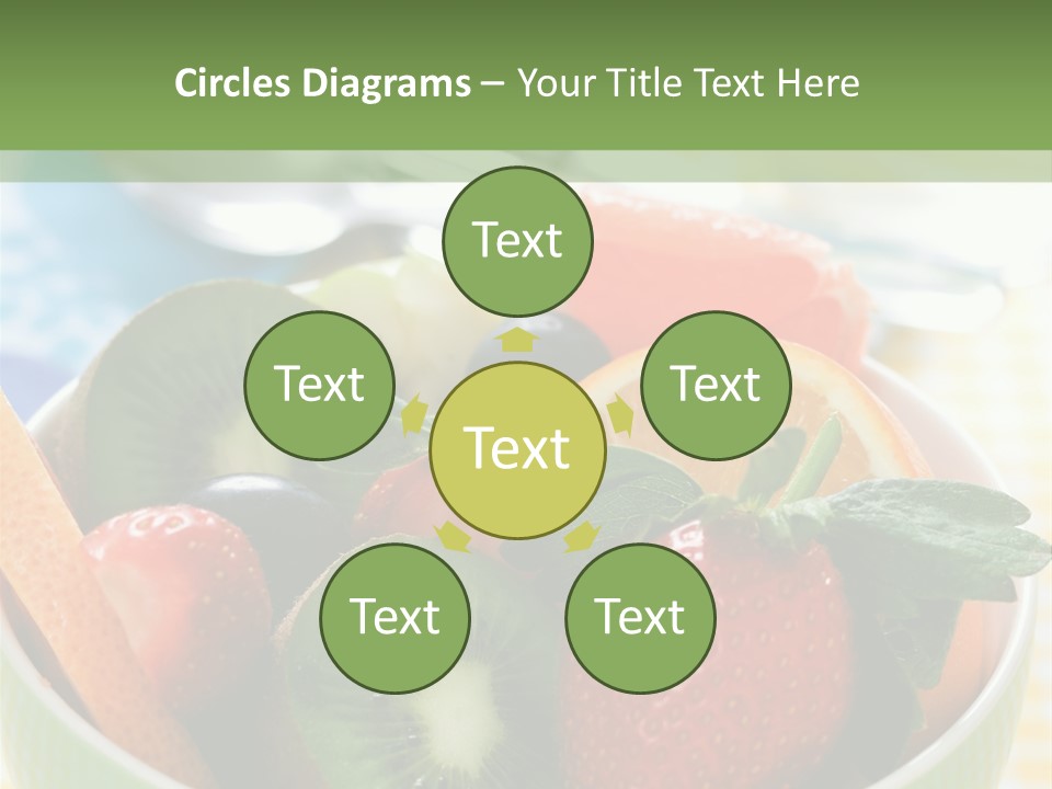 Strawberry Spoon Pomelo PowerPoint Template