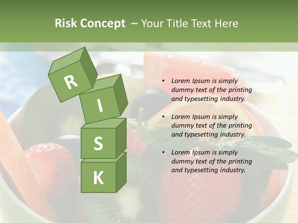 Strawberry Spoon Pomelo PowerPoint Template