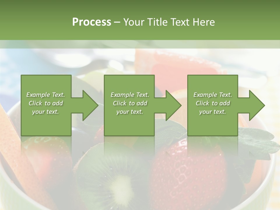 Strawberry Spoon Pomelo PowerPoint Template