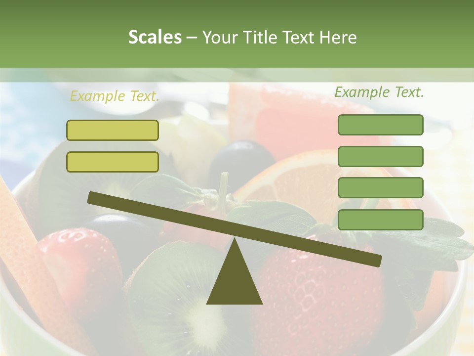 Strawberry Spoon Pomelo PowerPoint Template