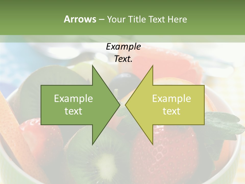 Strawberry Spoon Pomelo PowerPoint Template