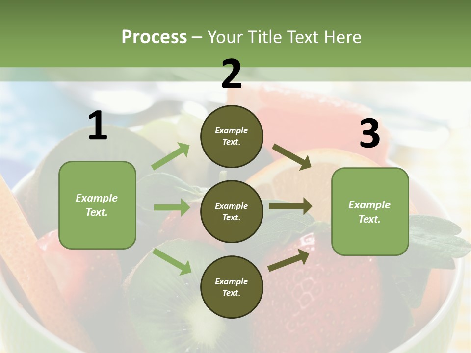 Strawberry Spoon Pomelo PowerPoint Template