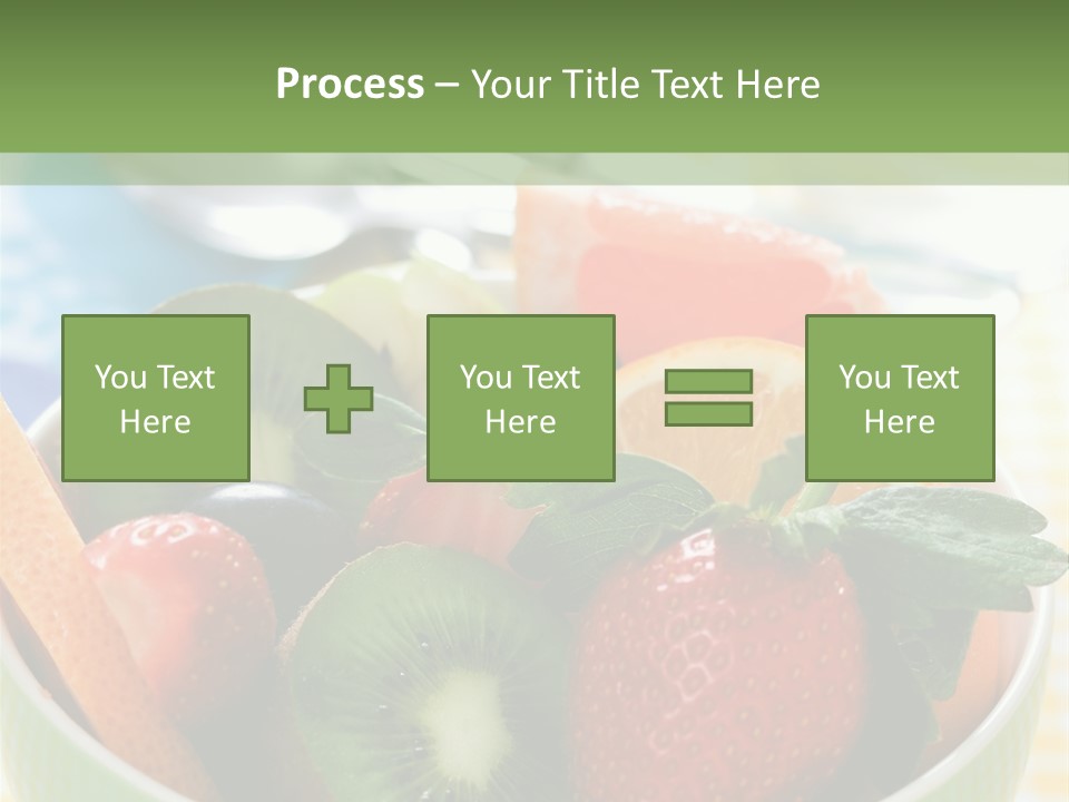 Strawberry Spoon Pomelo PowerPoint Template