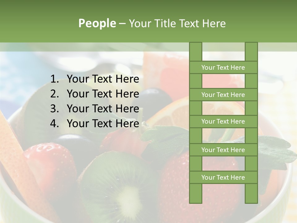 Strawberry Spoon Pomelo PowerPoint Template