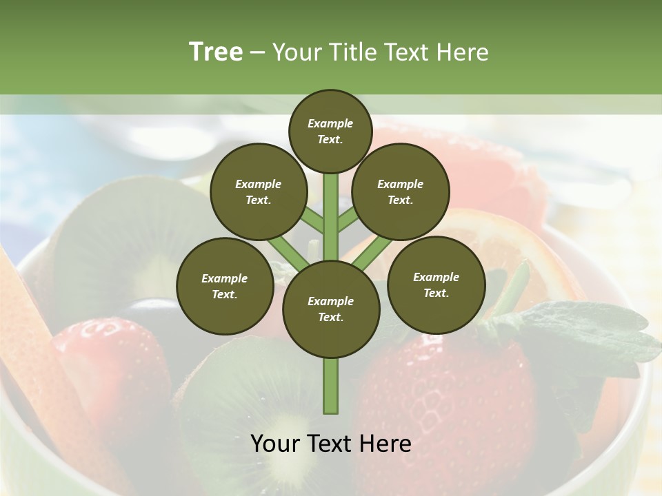 Strawberry Spoon Pomelo PowerPoint Template