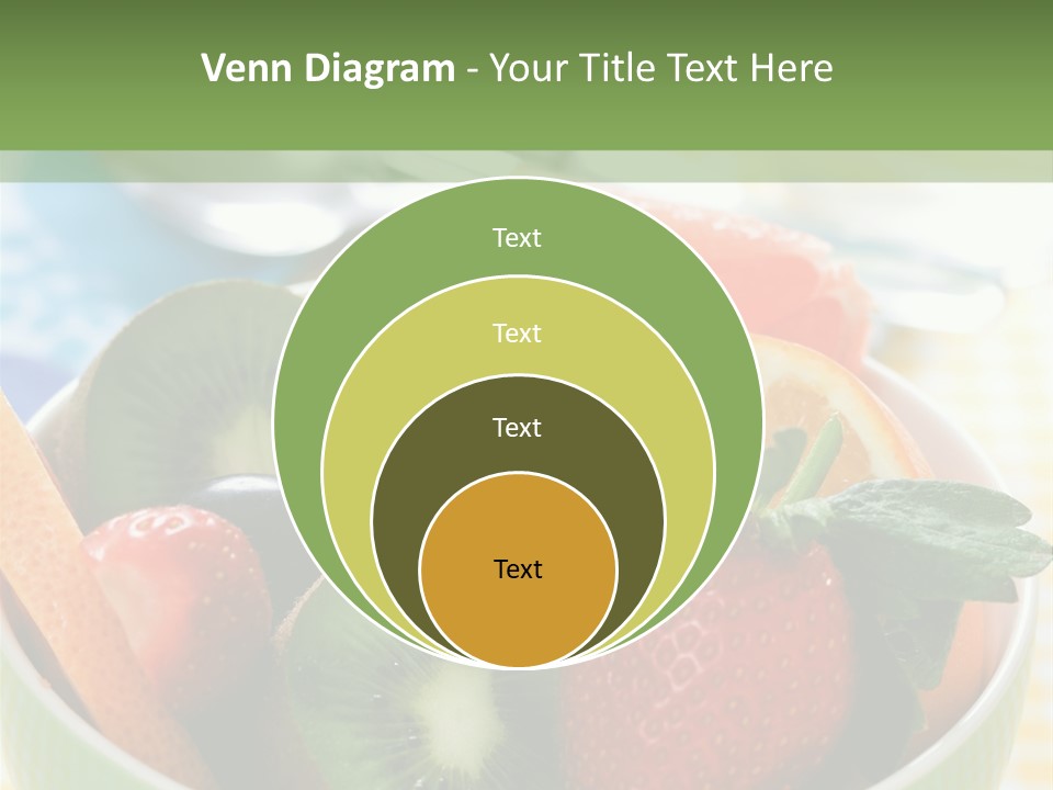 Strawberry Spoon Pomelo PowerPoint Template
