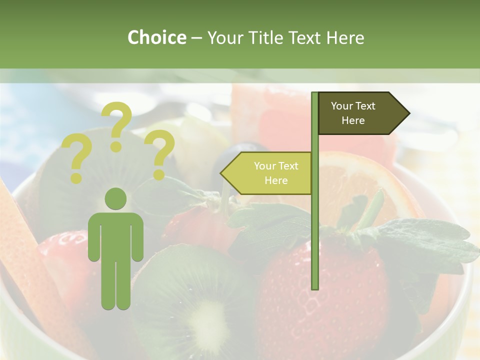 Strawberry Spoon Pomelo PowerPoint Template