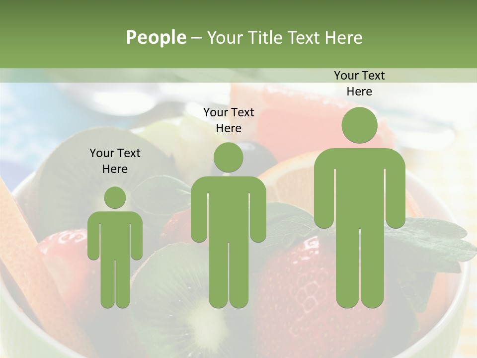 Strawberry Spoon Pomelo PowerPoint Template