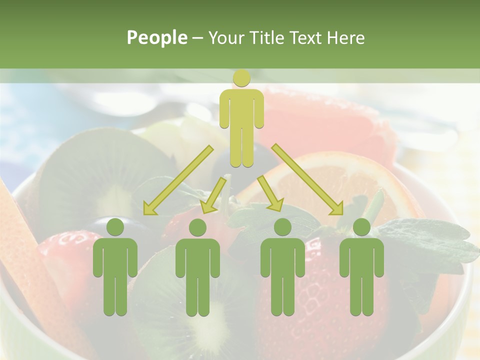 Strawberry Spoon Pomelo PowerPoint Template