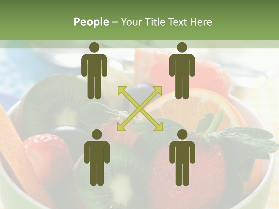 Strawberry Spoon Pomelo PowerPoint Template