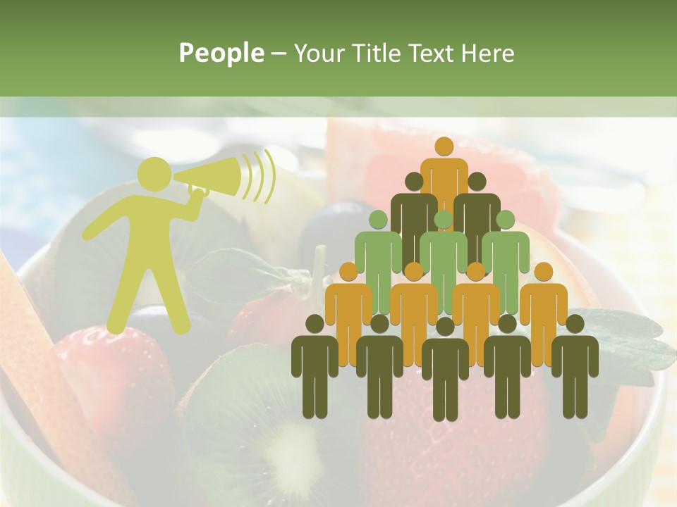 Strawberry Spoon Pomelo PowerPoint Template