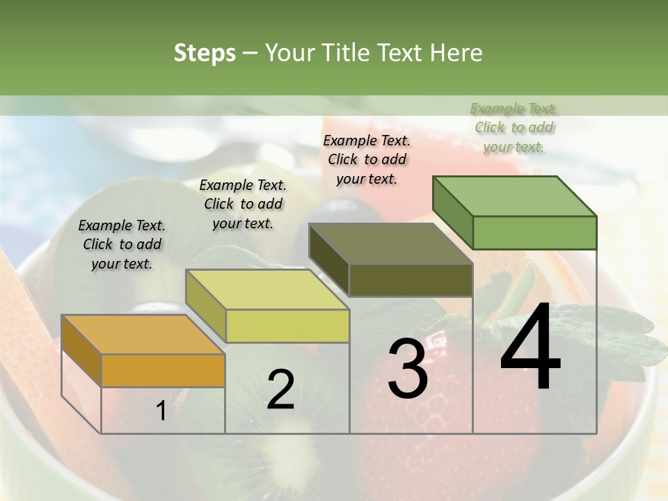 Strawberry Spoon Pomelo PowerPoint Template