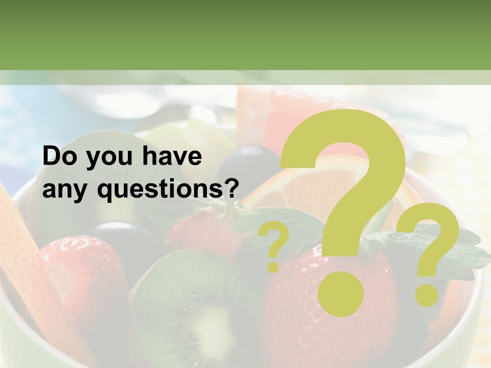 Strawberry Spoon Pomelo PowerPoint Template