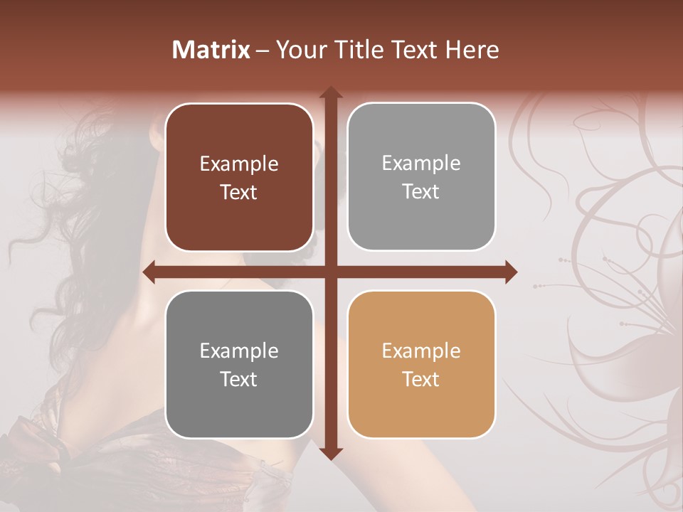 Natural Hair Makeup PowerPoint Template