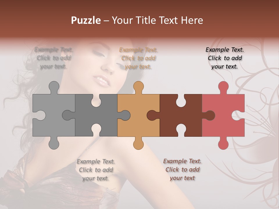 Natural Hair Makeup PowerPoint Template