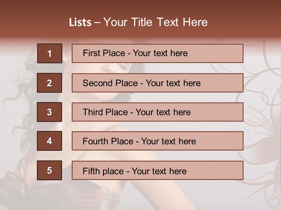 Natural Hair Makeup PowerPoint Template